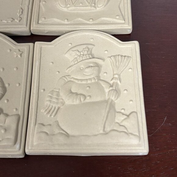 Brown Bag Cookie Art Christmas Cookie Tiles Santa Nutcracker Snowman Teddy Bear - Picture 8 of 16